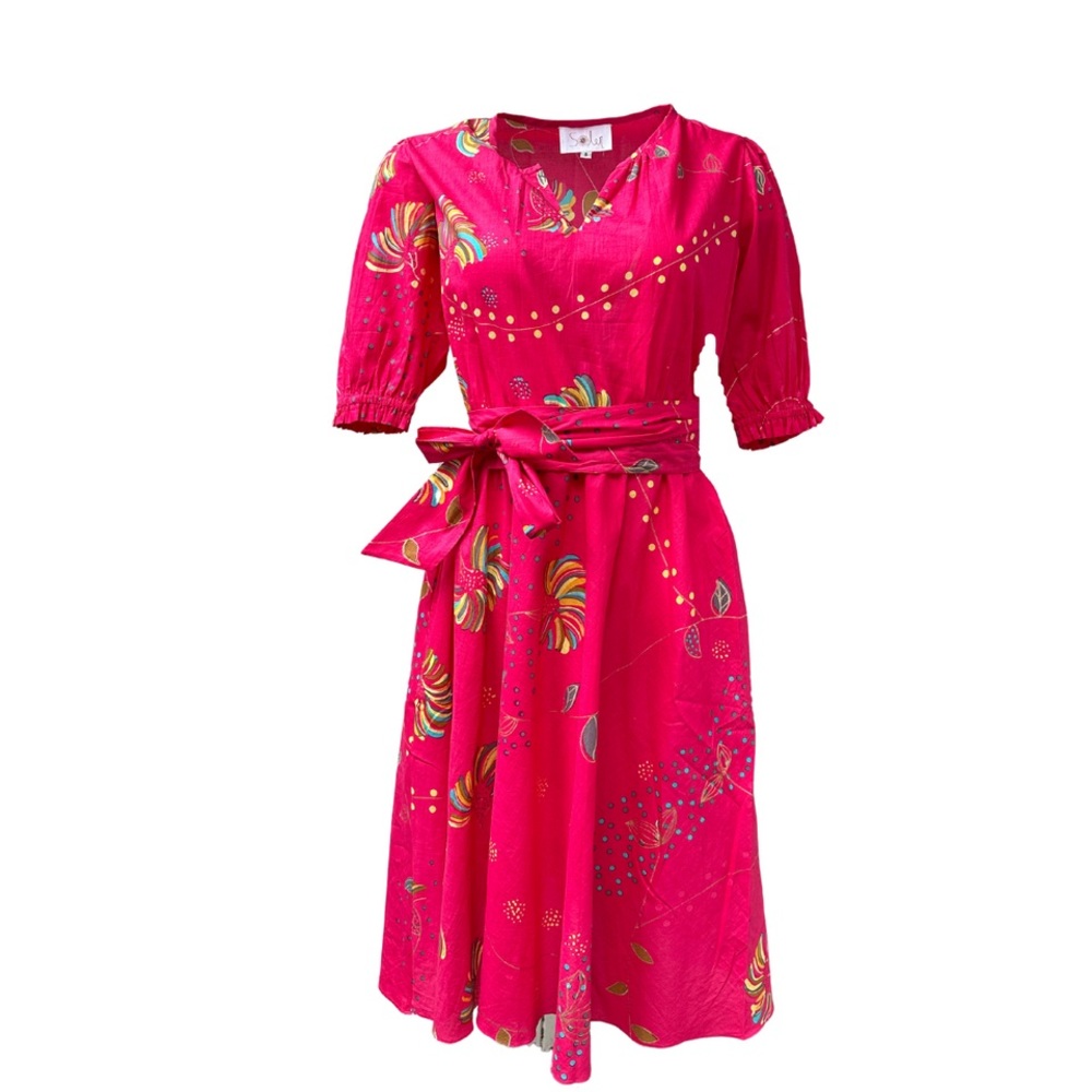 SOLER FRIDA MAXI LENGTH DRESS - ROSA